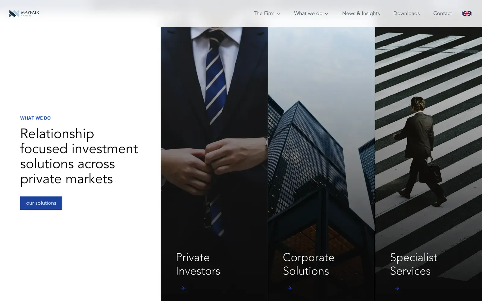 Mayfair Capital - further down the home page