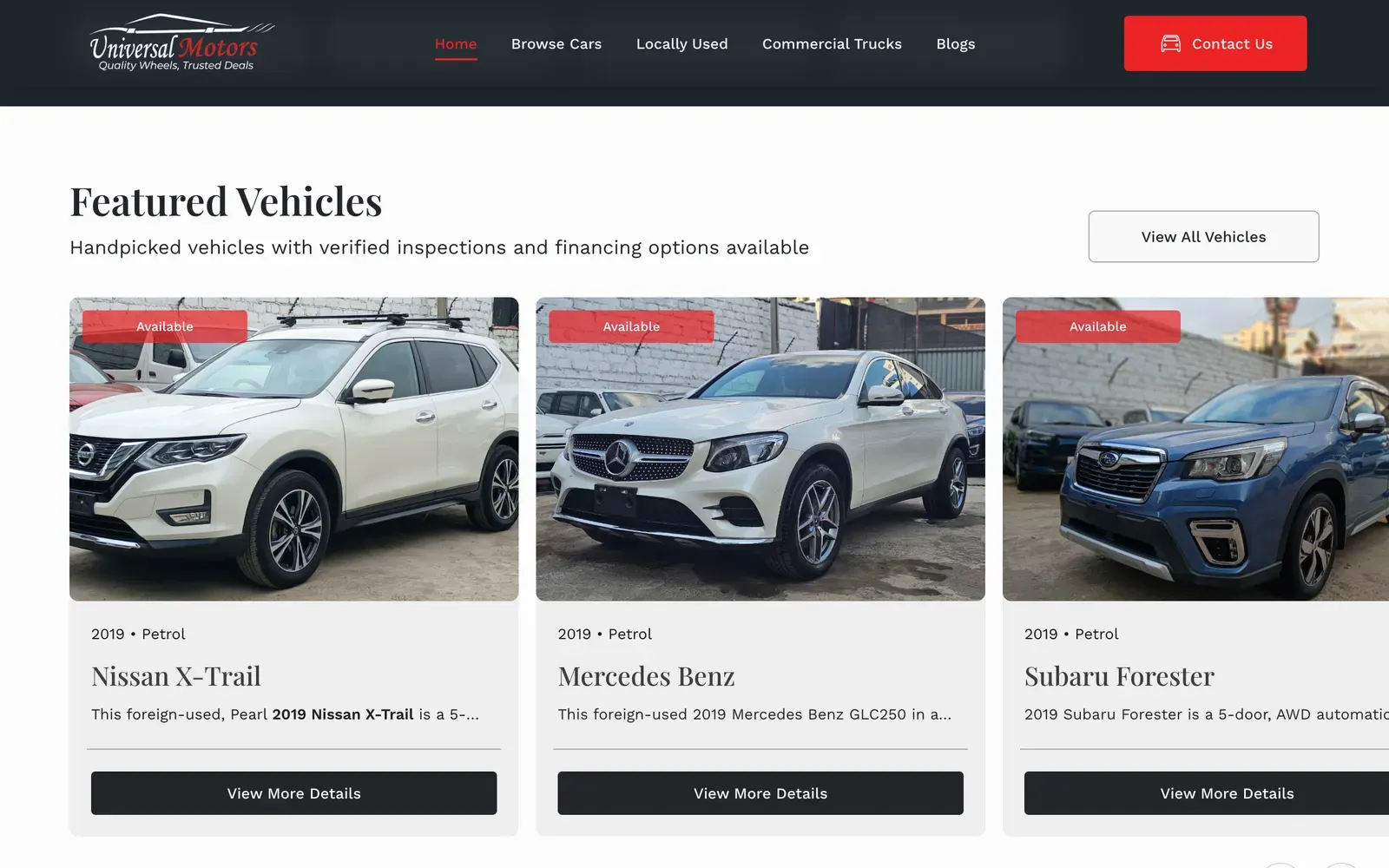 Universal Motors - further down the home page