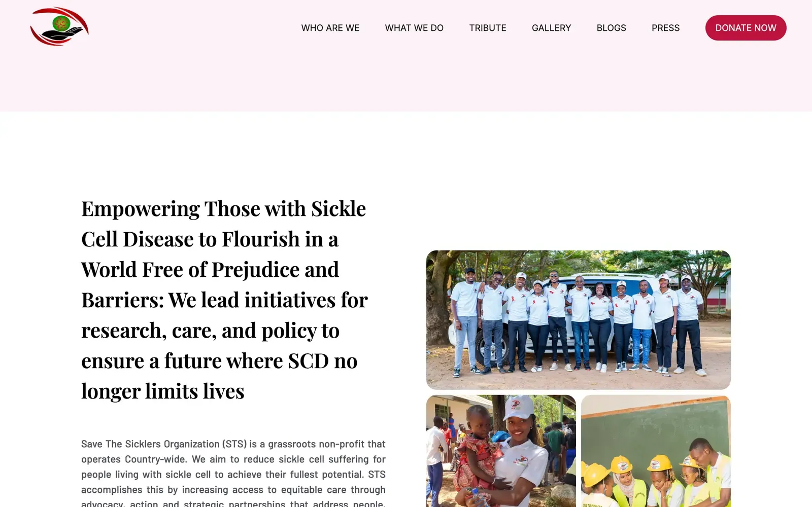 Save The Sicklers - further down the home page